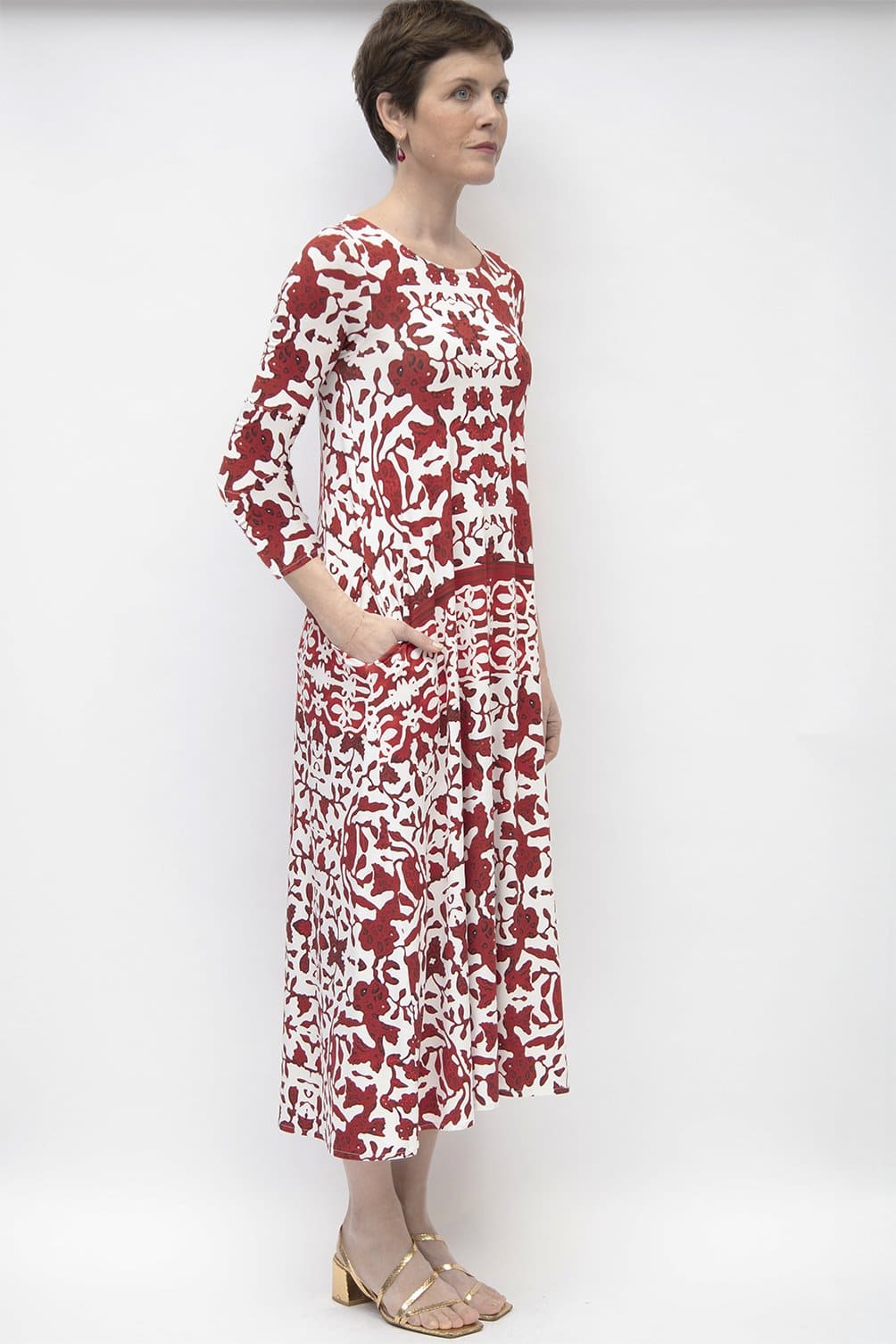 AB120- ABITO SITA-RED IKAT-JBS