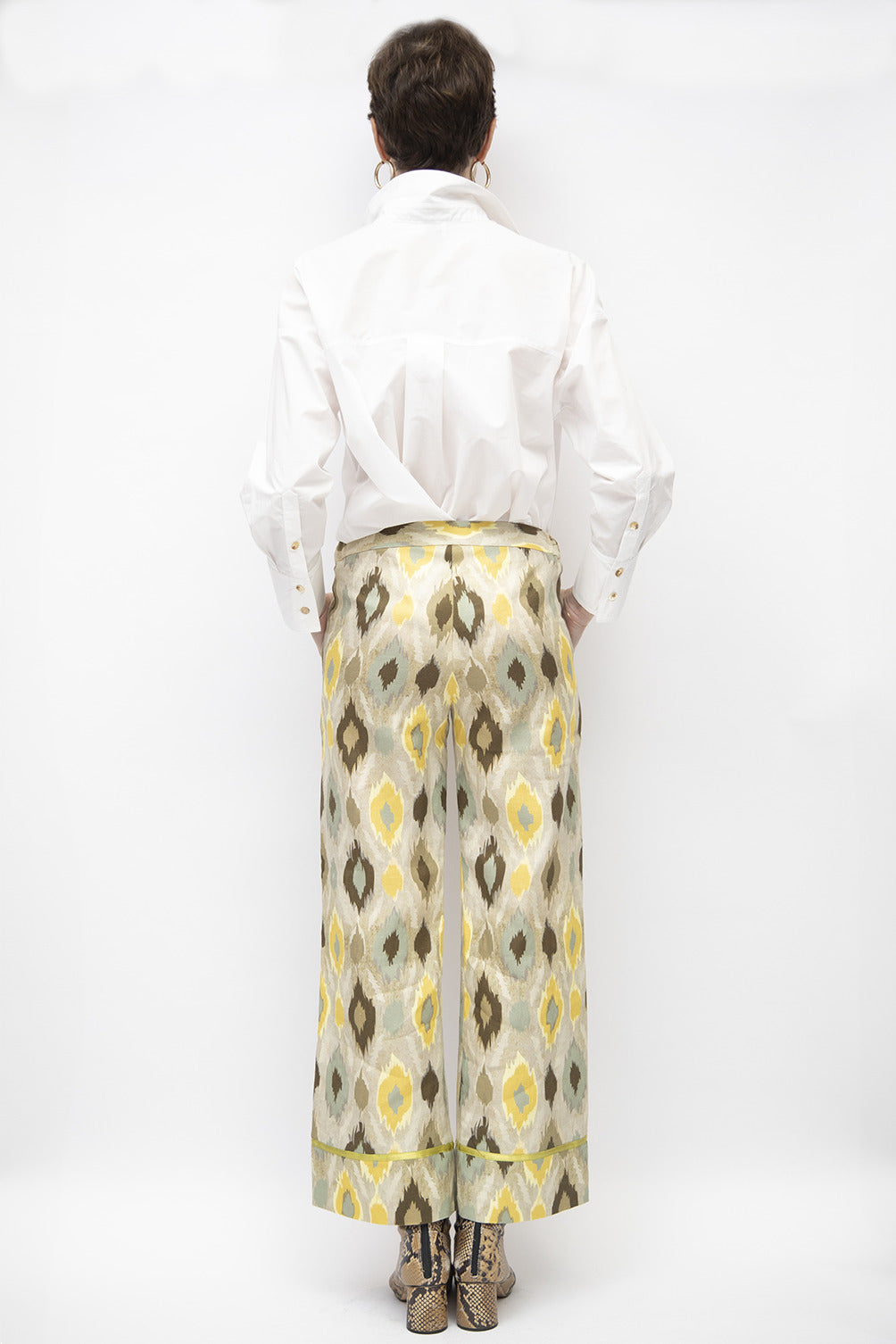 PA004/R1-PANTALONE DEV- YELLOW IKAT-LPS