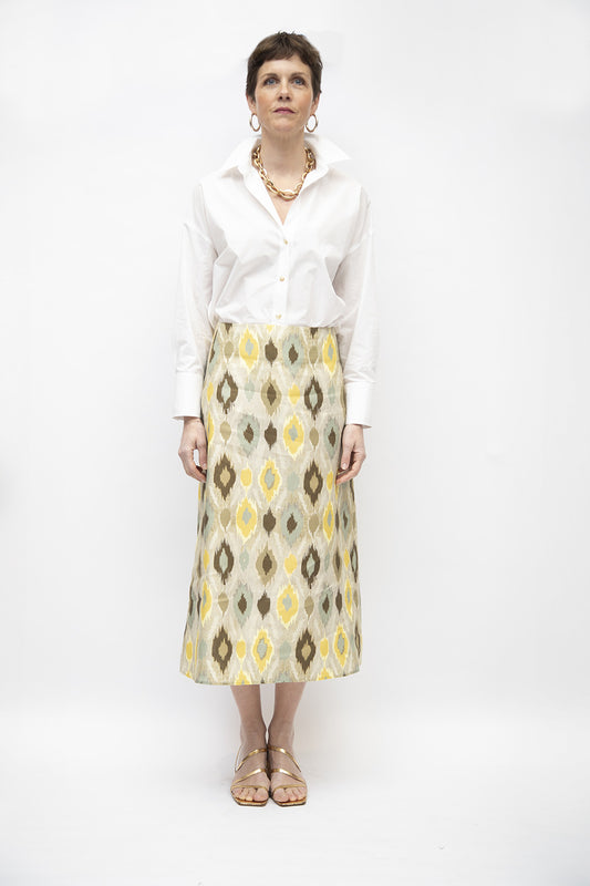 GO007-GONNA A- YELLOW IKAT-LPS