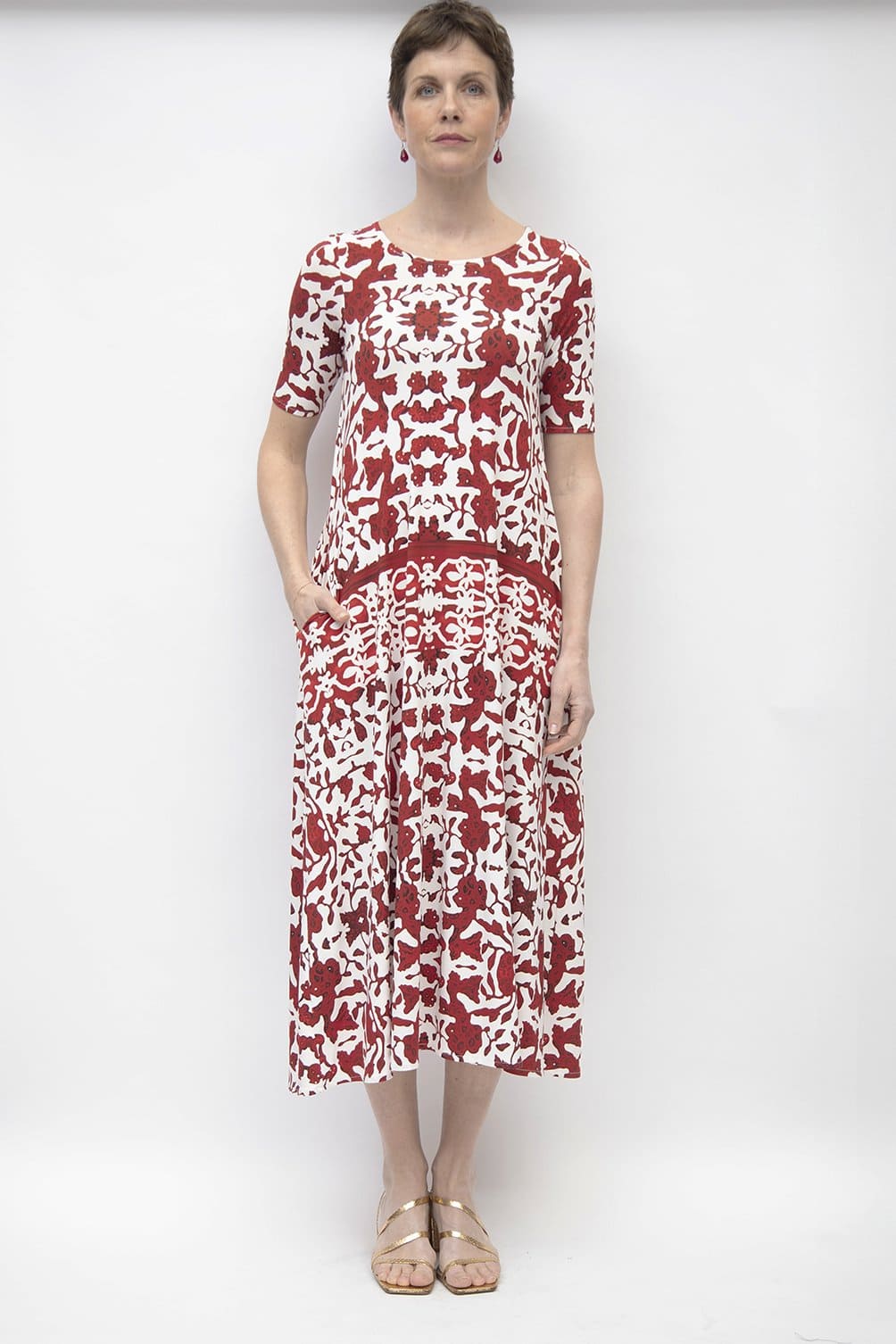 AB120- ABITO SITA-RED IKAT-JBS