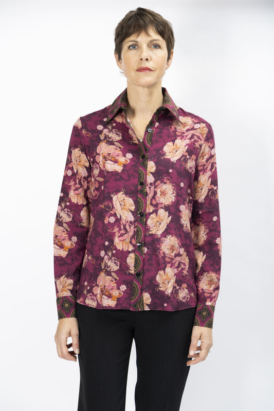 CA002-27-CCS CAMICIA MARIA MIX STAMPA FIORE