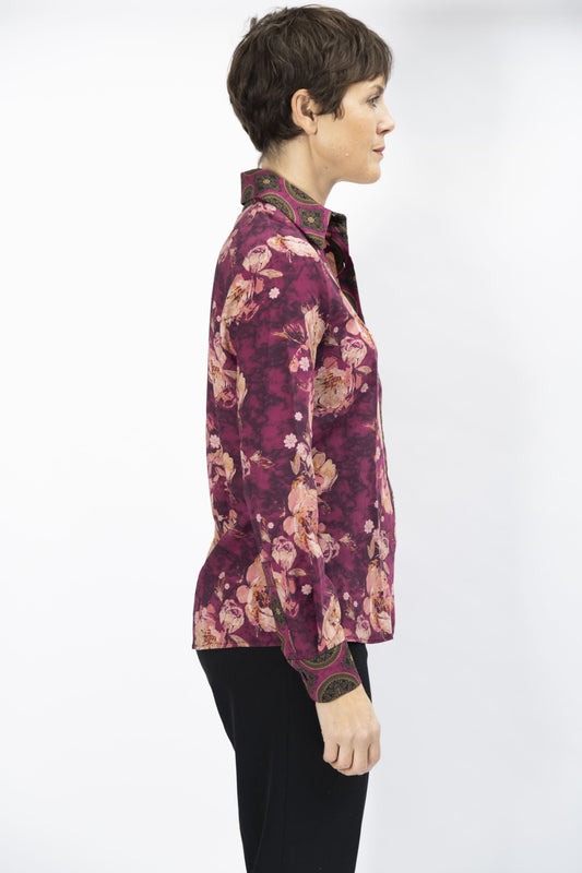 CA002-27-CCS CAMICIA MARIA MIX STAMPA FIORE