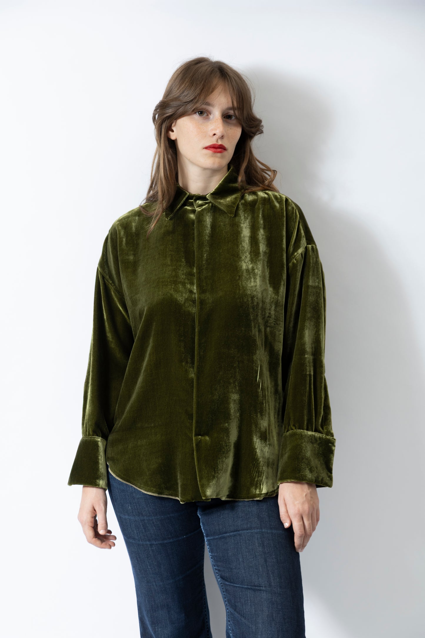 CA046-VFU CASACCA ZHINA VELLUT0 MILITARE