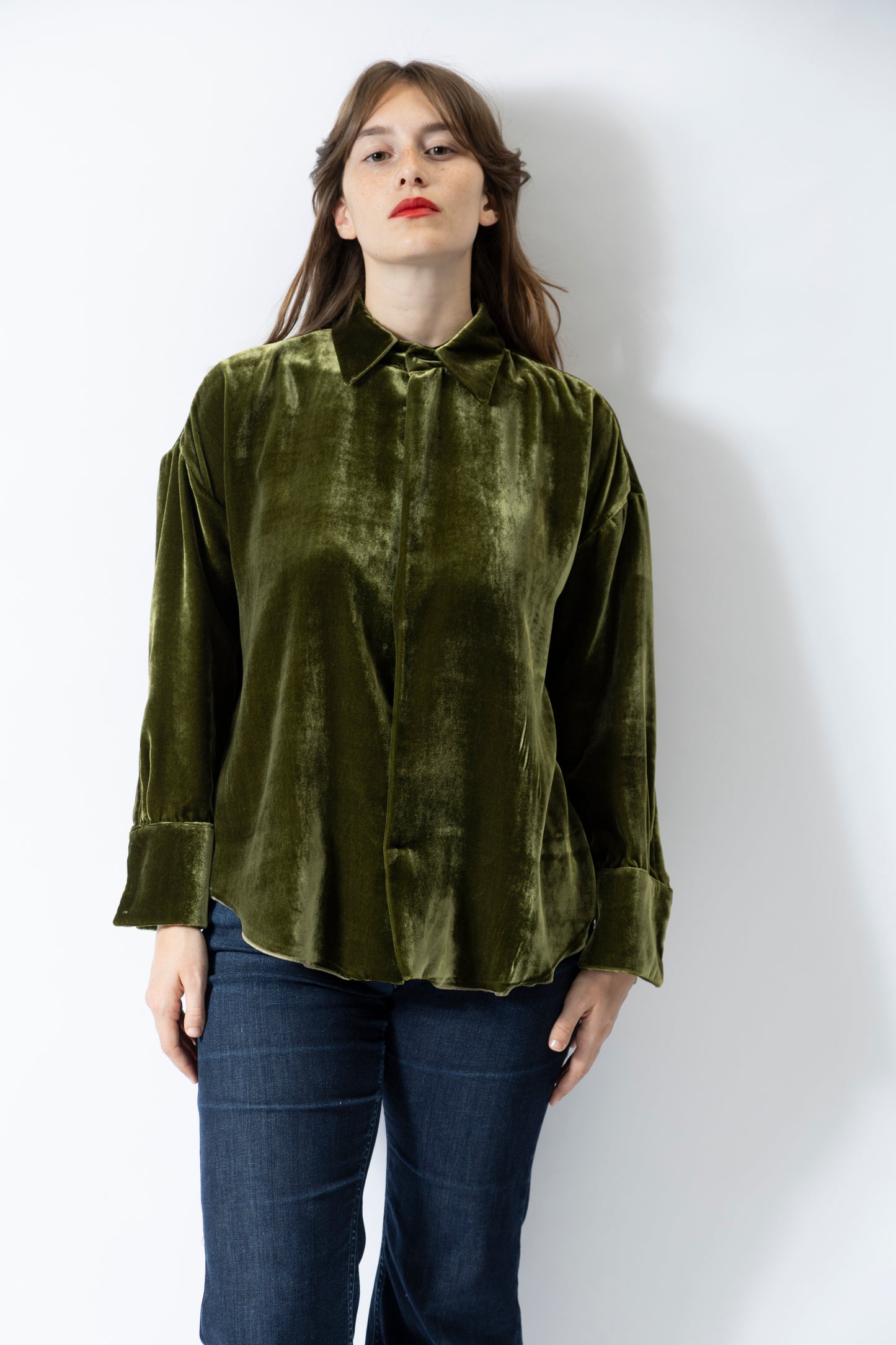 CA046-VFU CASACCA ZHINA VELLUT0 MILITARE