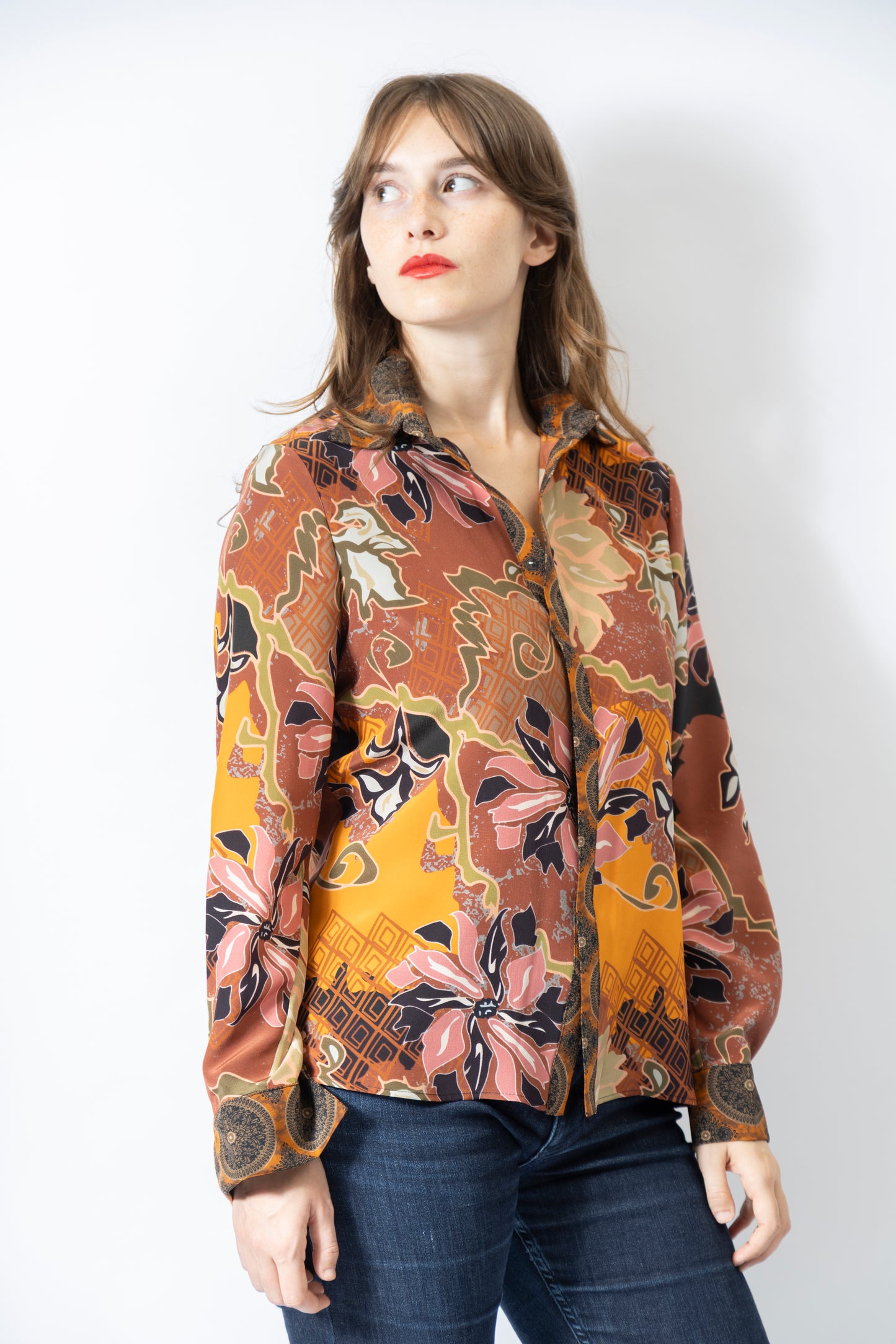 CA002-27-CCS CAMICIA MARIA STAMPA MIX ASTRATTA