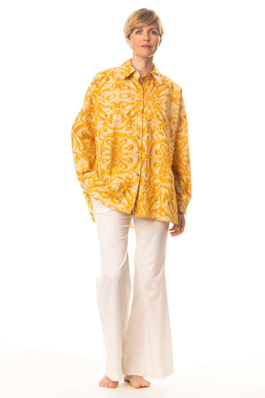 CA026-CAMICIA GIOIA ST ARAB GIALLO-COS