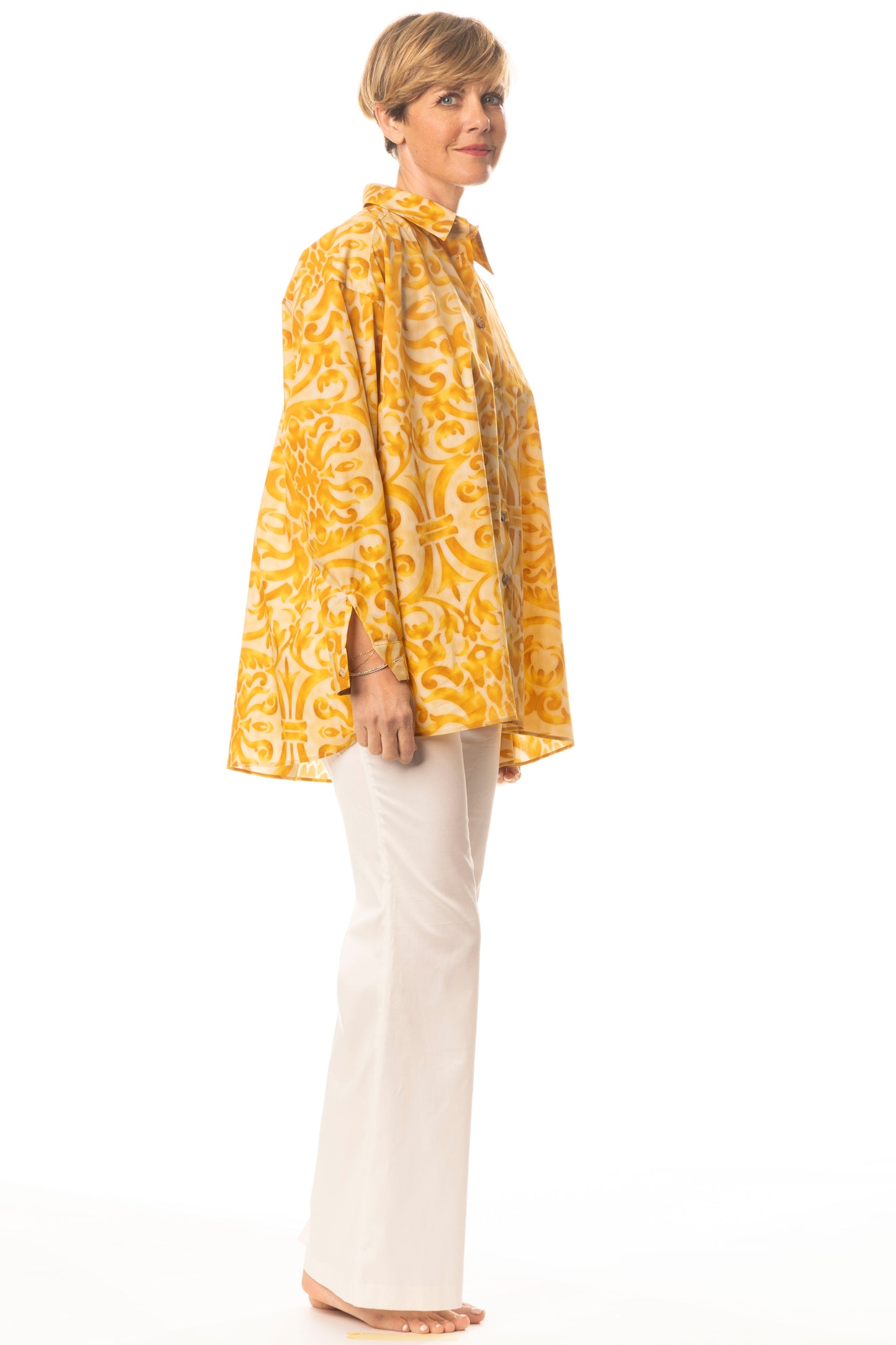 CA026-CAMICIA GIOIA ST ARAB GIALLO-COS