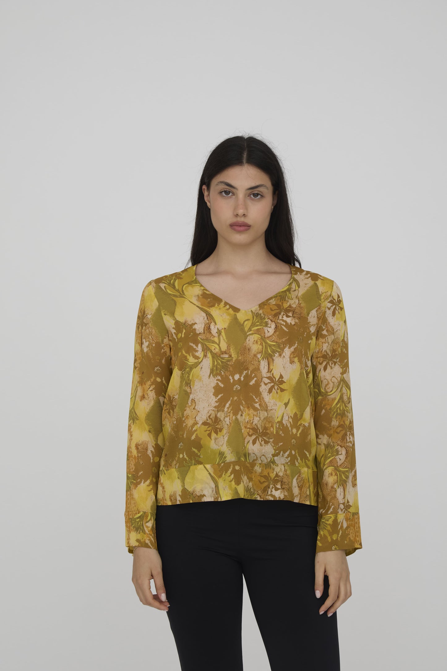 CA009-PAGODA SHIRT-YELLOW MIX-GSS